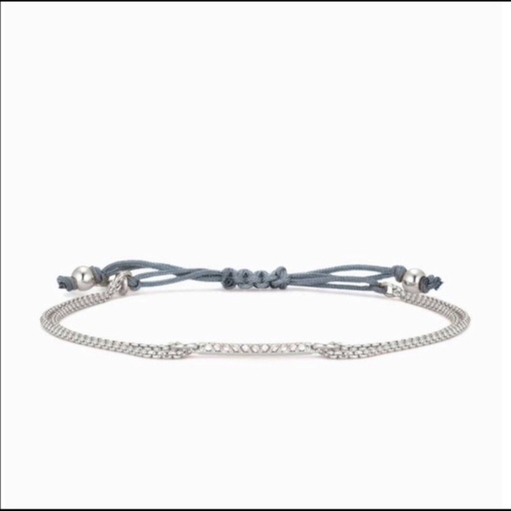 Pavé Wishing Bracelet - Silver